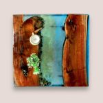 Smake Mart Resin Center Coffee Table for Living Room | Center Tea Table for Home Furniture | Teapoy Table - Image 3
