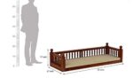 Rask Wood Solid Wood Hammock Swing Sofa for Living Room | Wooden Swing Sofa Patio Jhula for Home Indoor, Garden Outdoor & Balcony | House Swings for Adults (Honey Finish) - Image 4
