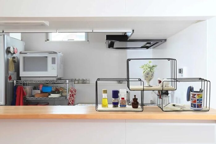 Smake mart Wood and Metal Floating Wall Shelf for Bedroom | Home Decorative Shelf | Wall Shelf for Kitchen Storage (Natural, Black) - Image 6