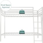 Smake mart Metal Bunk Bed Frame for Kids | Twin Over Twin Metal Bunk Beds for Home (White) - Image 3