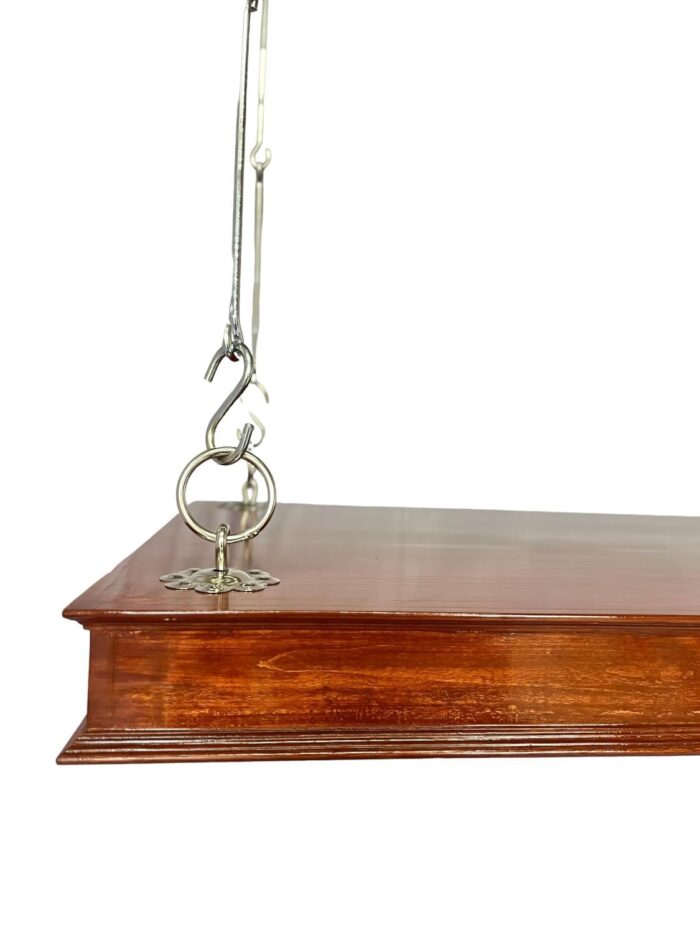 Rask Wood Wooden Indoor Hanging Swing for Living Room Patio Jhula for Home Garden Outdoor & Balcony (Mahogany Finish) - Image 4