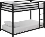 Smake mart Metal Bunk Bed Frame for Kids | Metal Bunk Bed with Ladder for Bedroom Living Room Home (Black) - Image 3