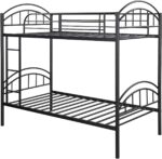 Smake mart Metal Bunk Bed Frame for Kids | Twin Over Twin Metal Bunk Beds for Bedroom Home (Black) - Image 4