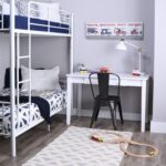 Smake mart Metal Bunk Bed Frame for Kids | Metal Twin Over Full Floor Bunk Bed for Home (White) - Image 3