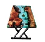 Smake Mart Resin Epoxy Center Coffee Table for Living Room | Side Table for Small Spaces, Resin Art Top Size- Diameter 36 x 20 inch, Height 20 inch - Image 5